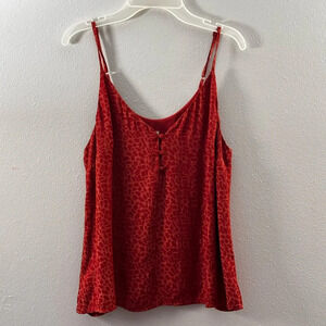 A New Day Women‎ Red/Orange Cami Top Blouse Size Small.